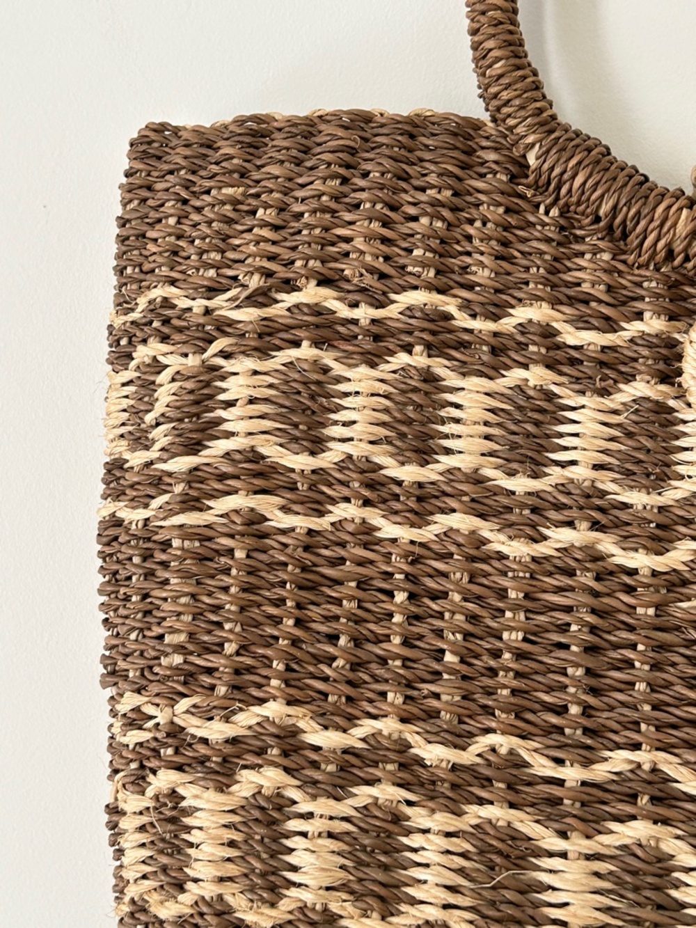 Handmade Woven Raffia & Rattan Bag - Picture 5 of 16